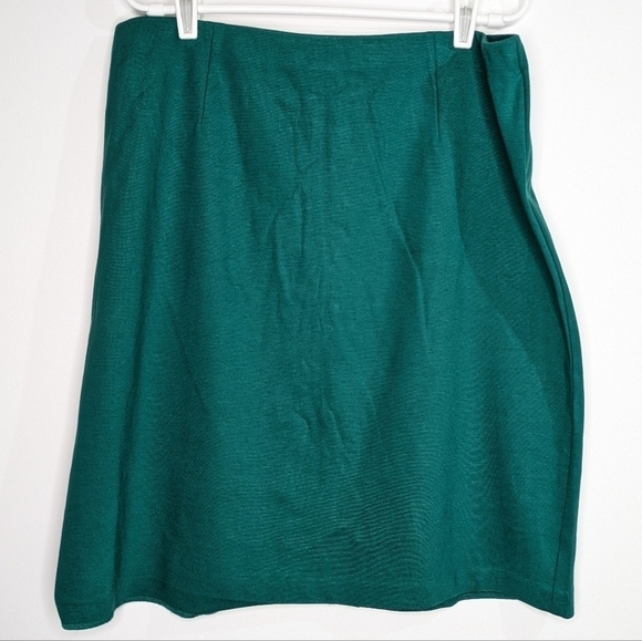 ✨3/$15 J Jill green stretch skirt LP - Picture 1 of 7